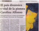 Diario Expresso - Yagual, Carlos, El país dinámico y vital de la pintora Carolina Alfonso, Expreso de Guayaquil, pág 20, 3 de marzo, 2005